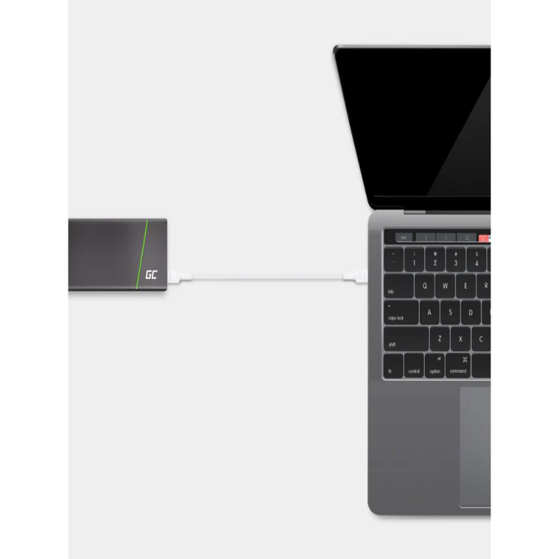 Cable White USB-C Type C 1,2m Green Cell PowerStream with fast charging Power Delivery 60W, Ultra Charge, Quick Charge 3.0 - Image 4