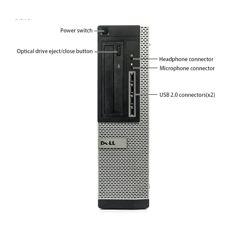 Dell Optiplex 790 DT Core I5-2400 | 8GB RAM | 240GB SSD | Windows 10 Pro - Image 3