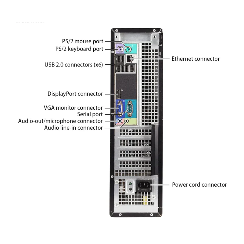 Dell Optiplex 790 DT Core I5-2400 | 8GB RAM | 240GB SSD | Windows 10 Pro - Image 4
