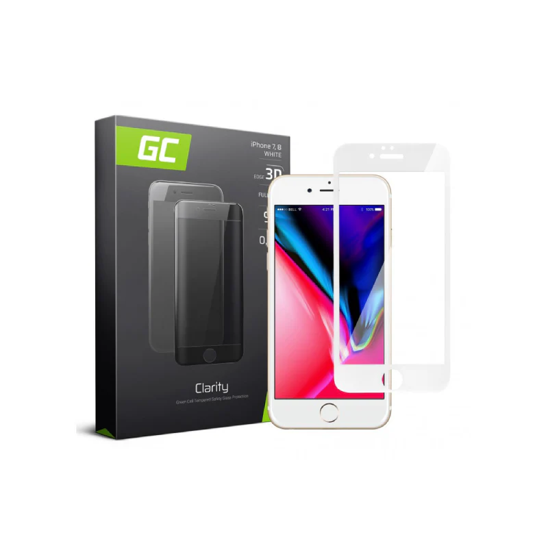 Green Cell Clarity Screen Protector for Apple iPhone 7 8 - White