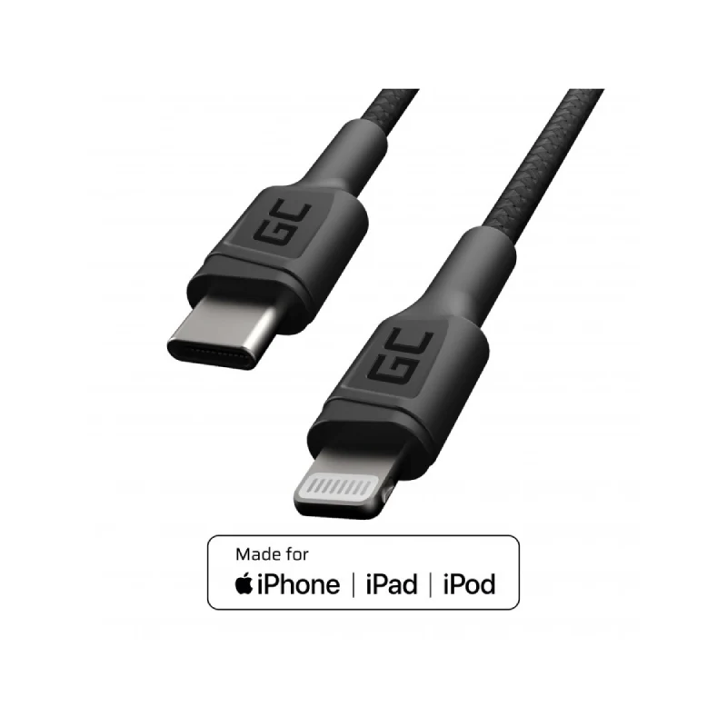 Green Cell  USB-C - Lightning Cable - Image 4