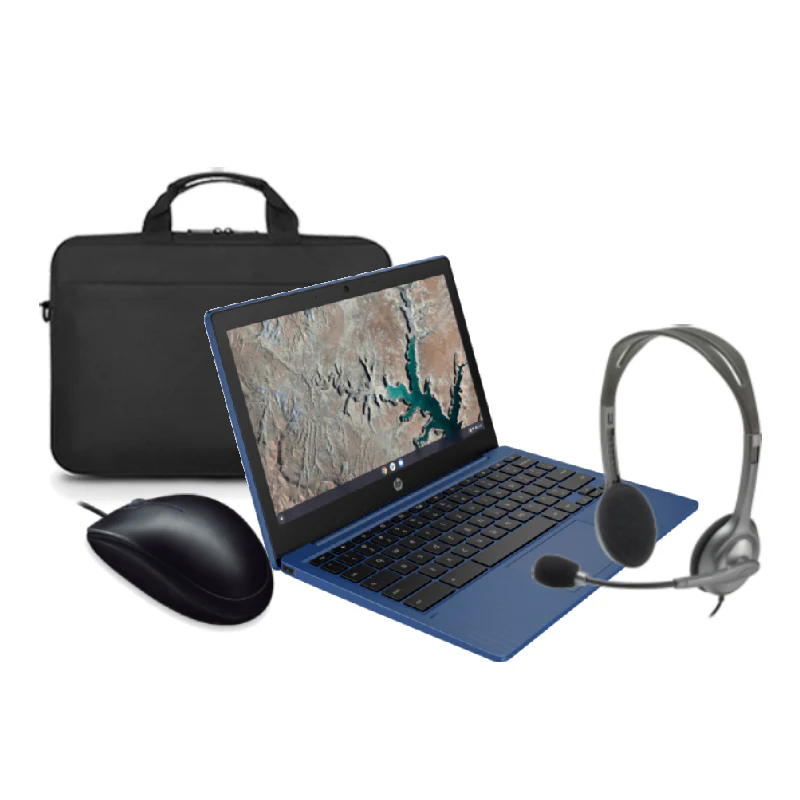 HP 11A-NA0060 Touch Chromebook MediaTek MT8183 Laptop Bundle
