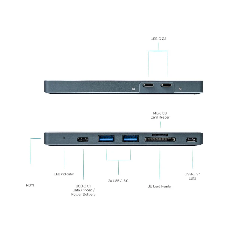 i-tec Metal Thunderbolt 3 Docking Station for Apple MacBook Pro/Air + Power Delivery - Image 2