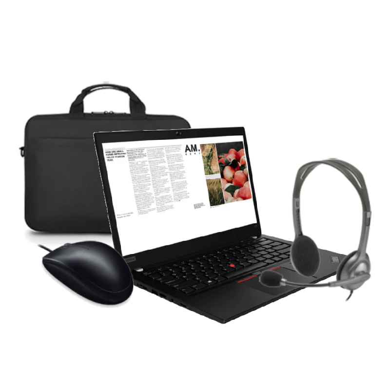 Lenovo Thinkpad T490 Core i5-8365U Laptop Bundle