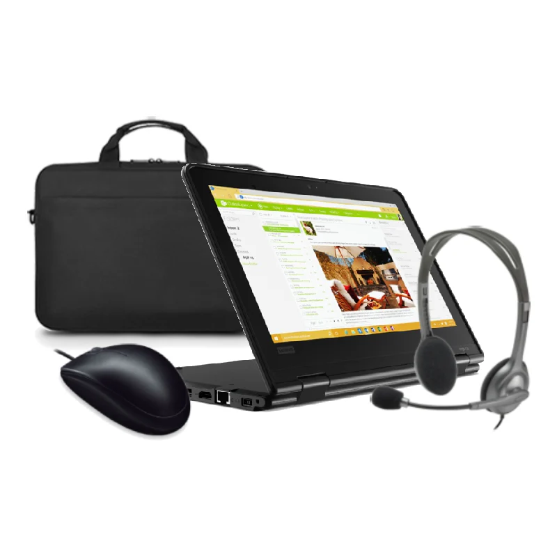 Lenovo Yoga 11e 5th Gen Touch Celeron N4100 Laptop Bundle