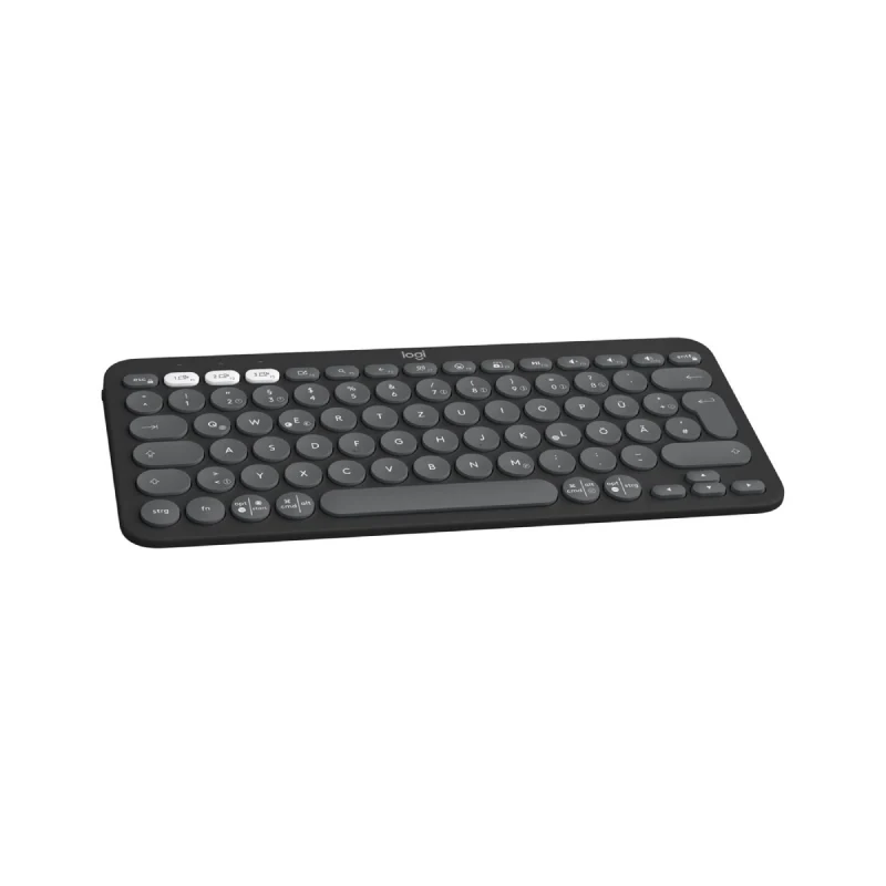 Logitech Pebble Keys 2 K380s keyboard RF Wireless + Bluetooth QWERTY UK English Graphite - Image 3