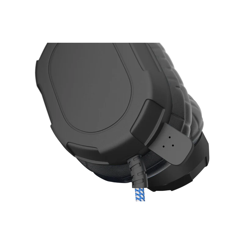MaxCases Extreme Headset w/braided cable, inline volume control and built-in microphone w/USB-C connector (Black) - Image 6