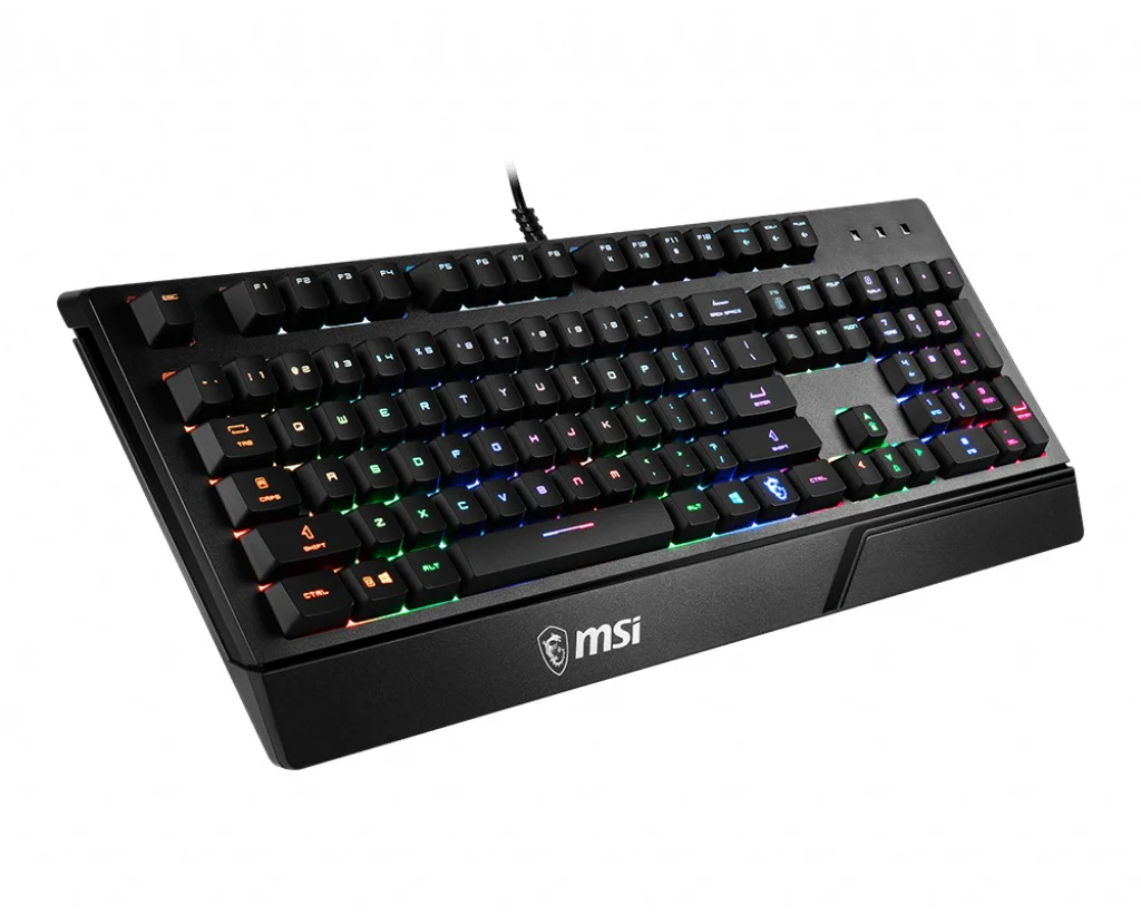 MSI VIGOR GK20 RGB Gaming Keyboard ' UK Layout, Membrane switches, Rainbow RGB Lighting effect, Ergonomic keycaps, Hotkeys for - Image 5