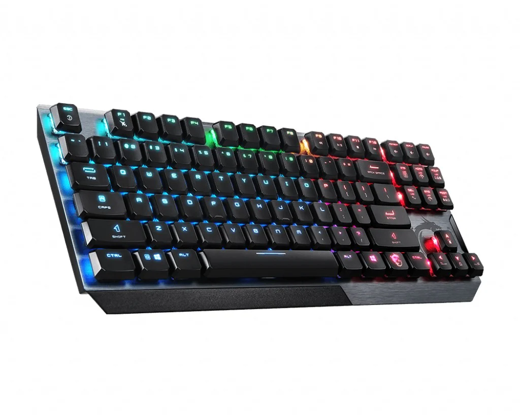 MSI VIGOR GK50 LOW PROFILE TKL Mechanical Gaming Keyboard 'UK-Layout, KAILH Low-Profile Switches, Multi-Layer RGB LED Backlit, - Image 3