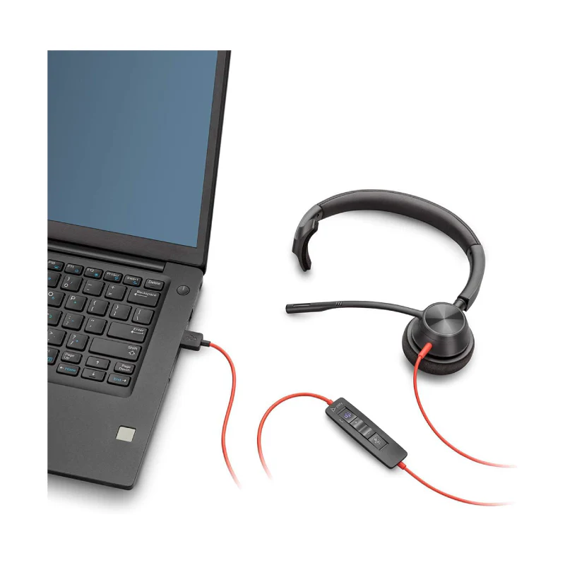 POLY 3310 Headset Wired Head-band Calls/Music USB Type-A Black - Image 2