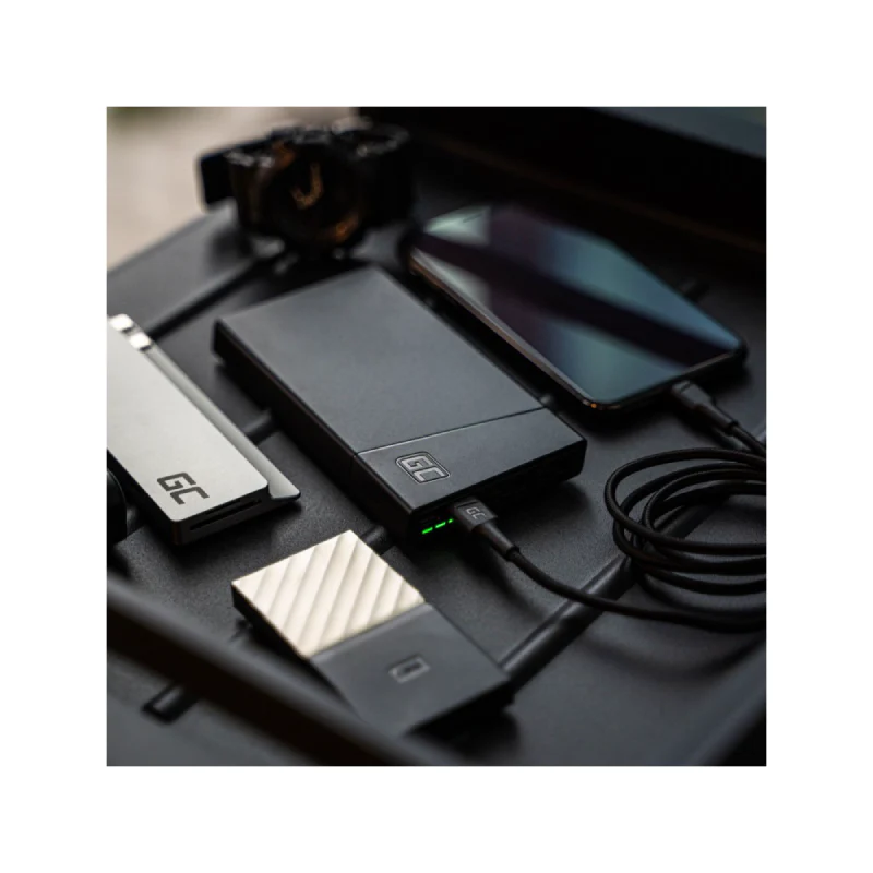 Power Bank Green Cell GC PowerPlay10S 10000mAh with fast charging 2x USB Ultra Charge and 2x USB-C PD 18W - Image 4