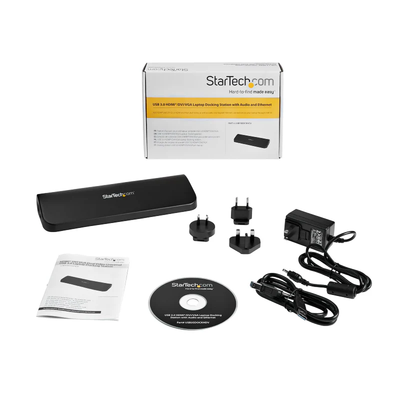 StarTech.com Dual-Monitor USB 3.0 Docking Station with HDMI & DVI/VGA - Image 5