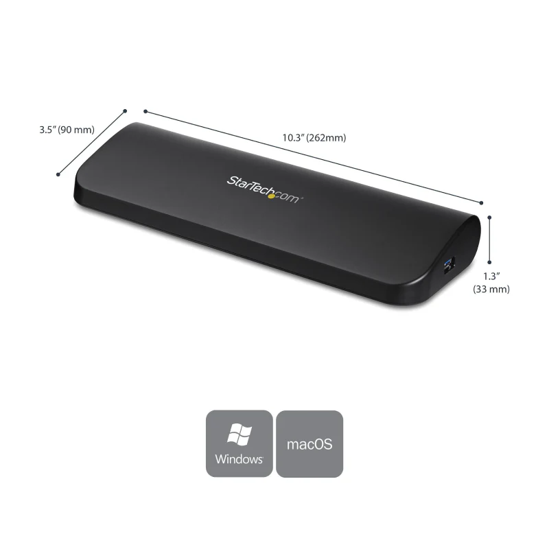 StarTech.com Dual-Monitor USB 3.0 Docking Station with HDMI & DVI/VGA - Image 6
