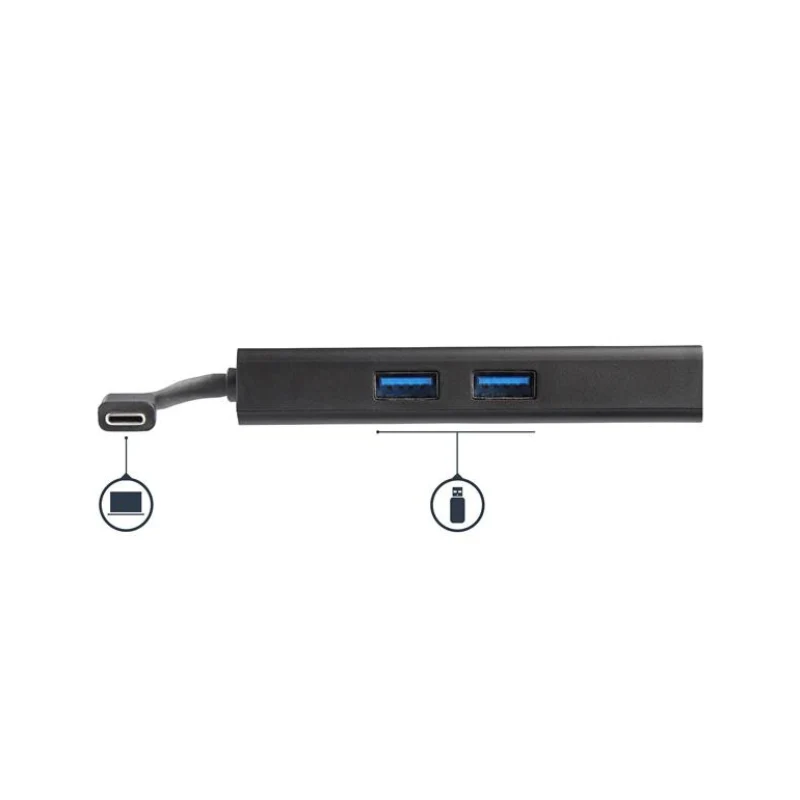 StarTech.com USB-C Multiport Adapter - USB-C Travel Docking Station with 4K HDMI - 60W Power Delivery Pass-Through, GbE, 2pt US - Image 2