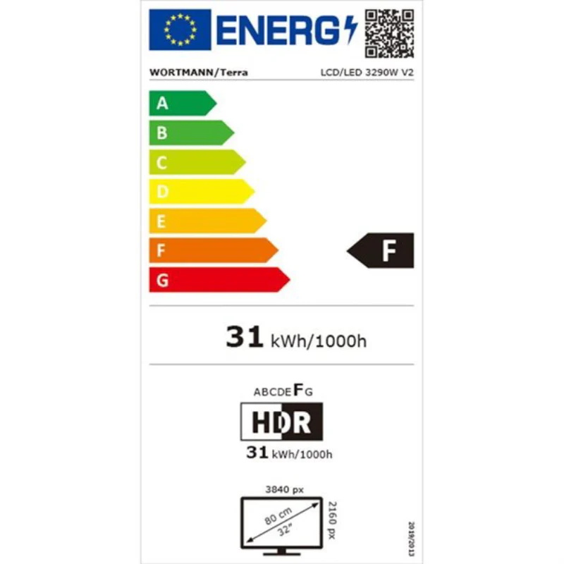 TERRA 3290W 80 cm (31.5") 3840 x 3160 pixels 4K Ultra HD LED Black - Image 8