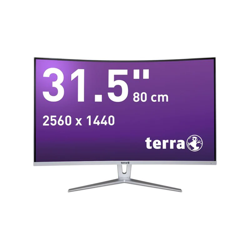 TERRA LCD/LED 3280W V3 Silver/White CURVED USB-C/HDMI/DP