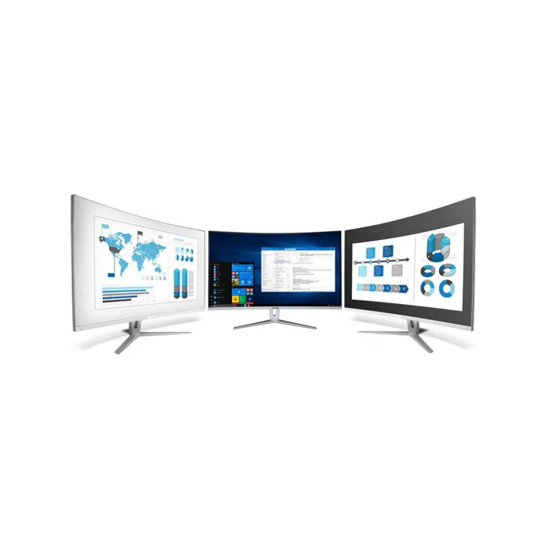 TERRA LCD/LED 3280W V3 Silver/White CURVED USB-C/HDMI/DP - Image 3