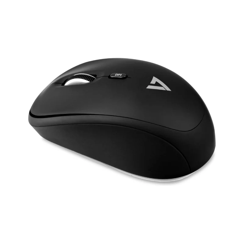 V7 MW100-1E Mouse - Radio Frequency - USB - Optical - 4 Button(s) - Black - Wireless - 2.40 GHz - 1600 dpi-Symmetrical - Image 5